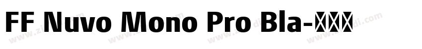 FF Nuvo Mono Pro Bla字体转换